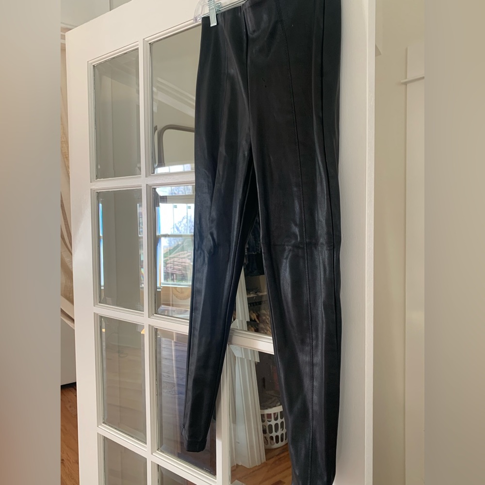 Ann Taylor leather leggings